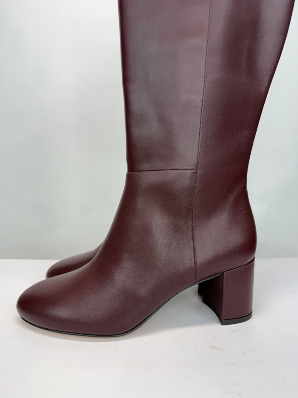 New Stuart Weitzman Celina Zip Leather Knee High Boot Sz 8 - Picture 8 of 16